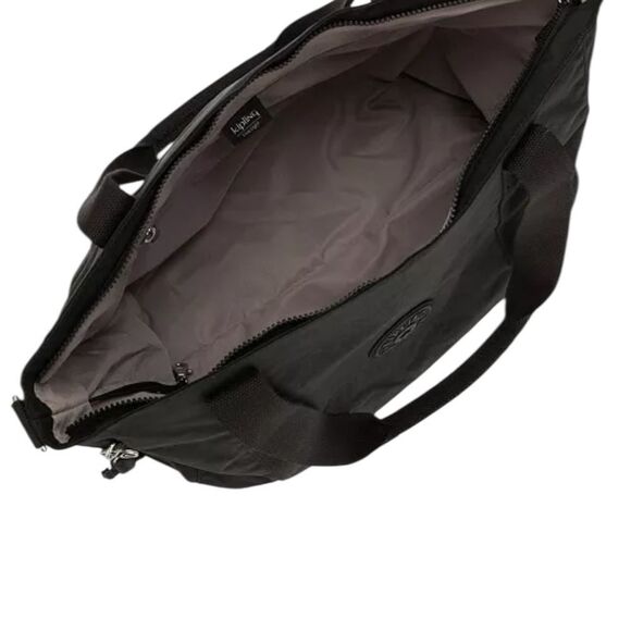 Black Kipling Asseni Tote Bag with Adjustable Straps - Picture 2 of 7